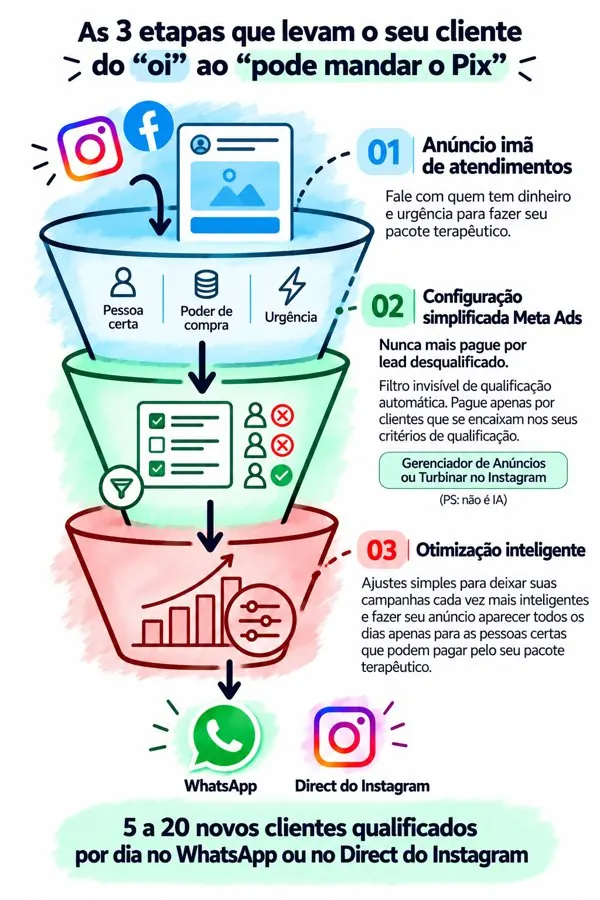 As 3 etapas do Funil IMÃ DE SESSÕES